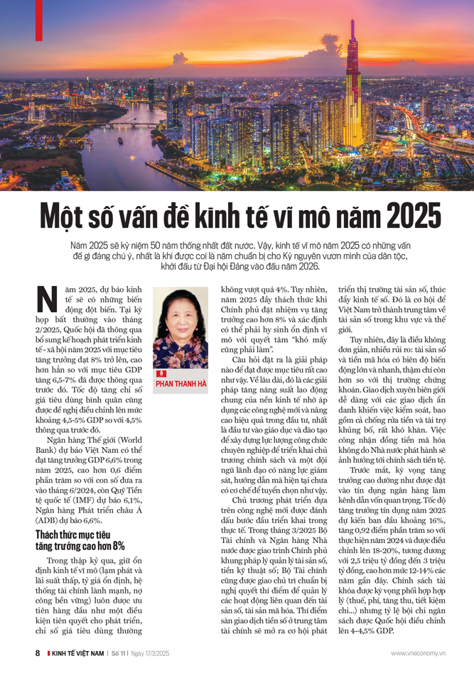 Một số vấn đề kinh tế vĩ mô năm 2025 - Ảnh 1