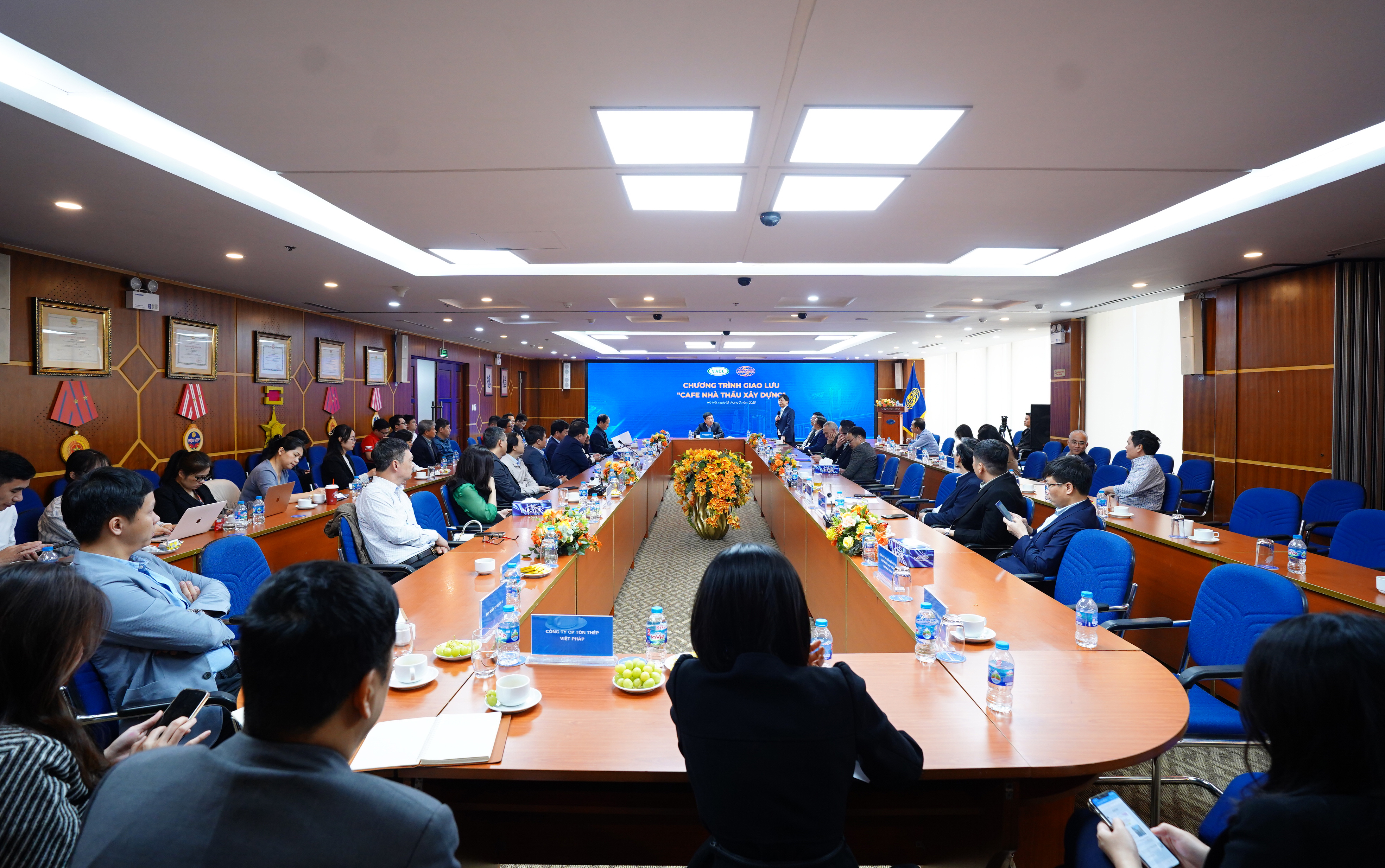 Toàn cảnh buổi Cà phê Nhà thầu xây dựng quý 1/2025