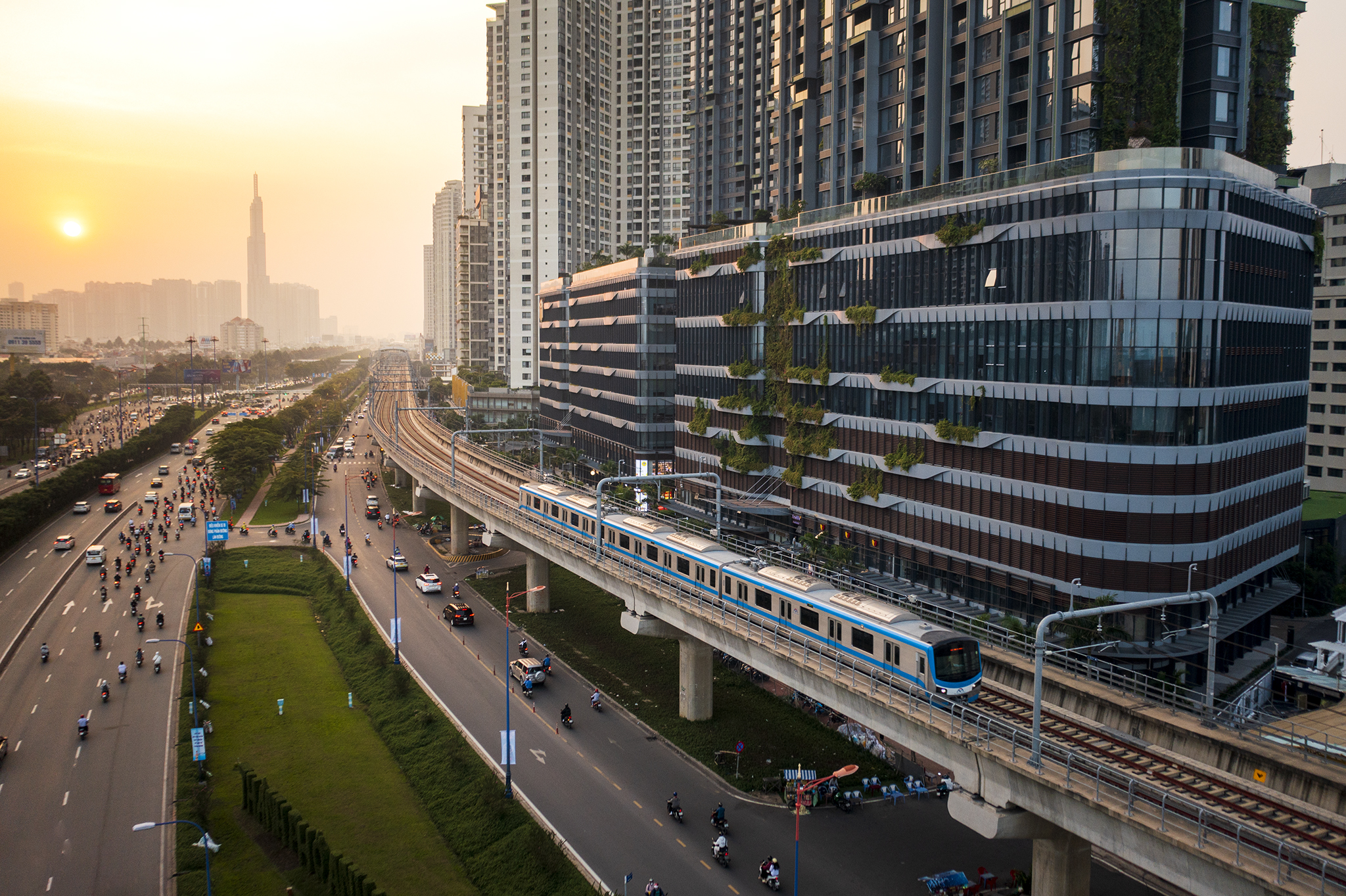 Các dự án bất động sản hưởng lợi từ tuyến metro số 1.
