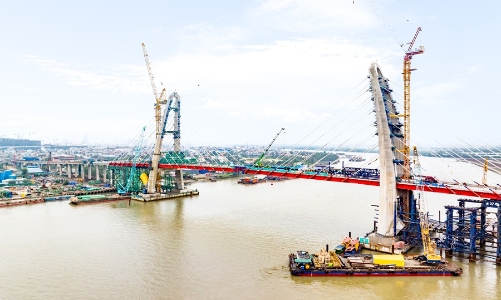 Hợp long cầu Hoàng Gia 2.300 tỷ đồng nối trung tâm TP. Hải Phòng với đảo Vũ Yên