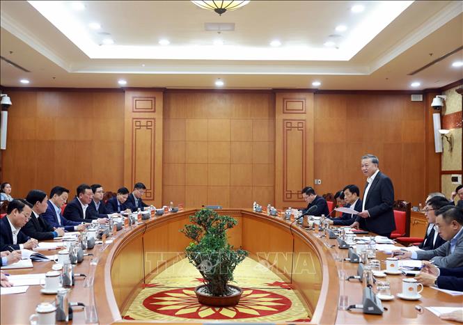 Quang cảnh cuộc làm việc. Ảnh: TTXVN