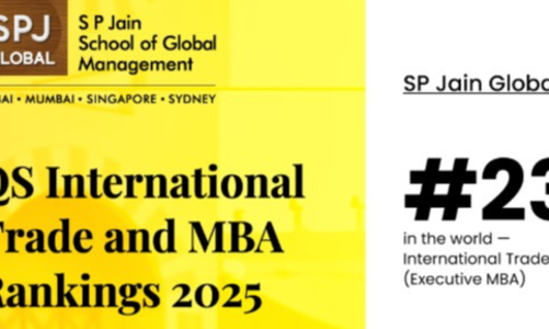 SP Jain Global đạt vị trí #23 toàn cầu trong Bảng xếp hạng QS Executive MBA 2025