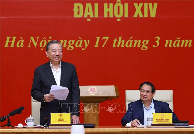 Tổng Bí thư Tô Lâm phát biểu chỉ đạo. Ảnh: TTXVN