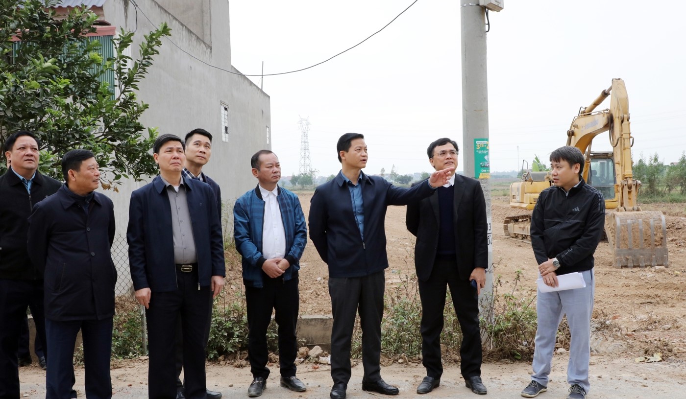 Chủ tịch UBND tỉnh Bắc Ninh kiểm tra, chỉ đạo, đ&ocirc;n đốc tiến độ thi c&ocirc;ng dự &aacute;n V&agrave;nh đai 4 - V&ugrave;ng Thủ đ&ocirc;.