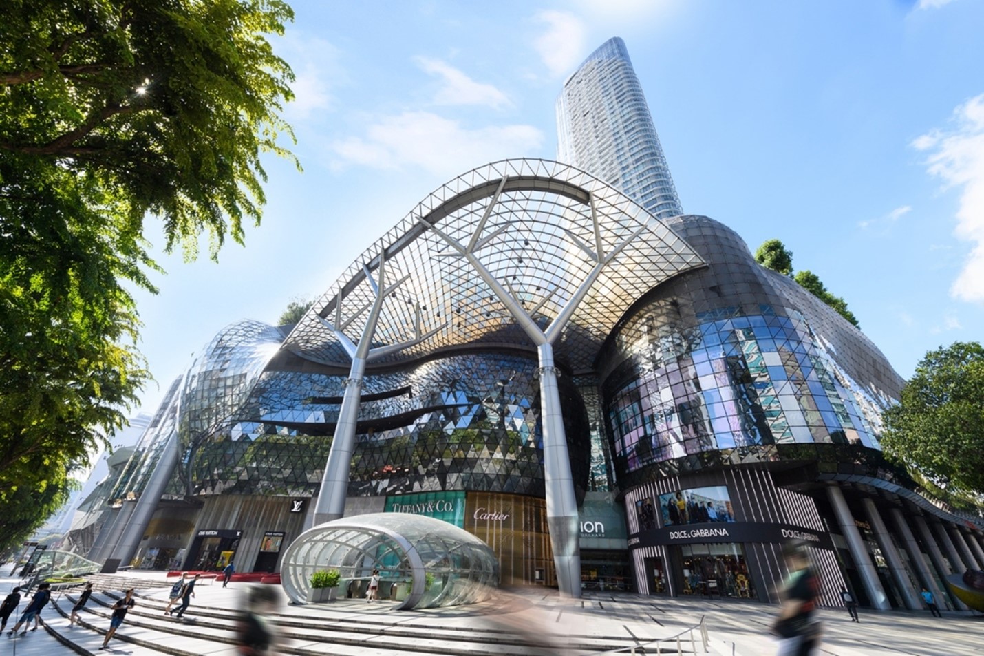 Một góc Orchard Road, Singapore.