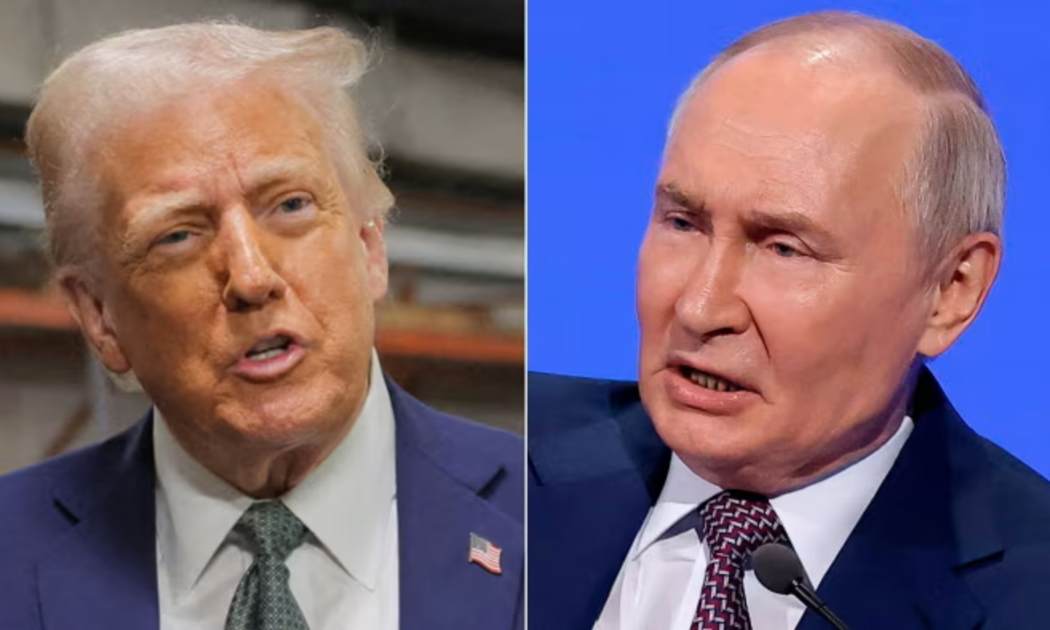 Tổng thống Mỹ Donald Trump (trái) và Tổng thống Nga Vladimir Putin - Ảnh: FT