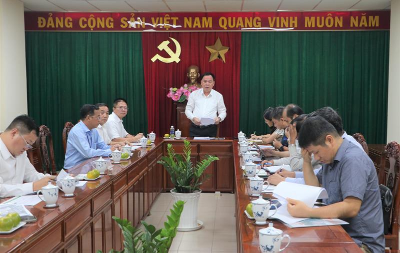 Chủ tịch Ủy ban nhân dân tỉnh Đồng Nai Võ Tấn Đức phát biểu tại buổi làm việc – Nguồn: Cổng thông tin điện tử tỉnh Đồng Nai.