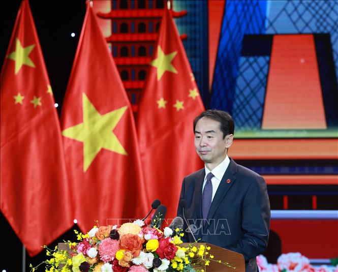 Đại sứ Trung Quốc Hà Vĩ . Ảnh: TTXVN