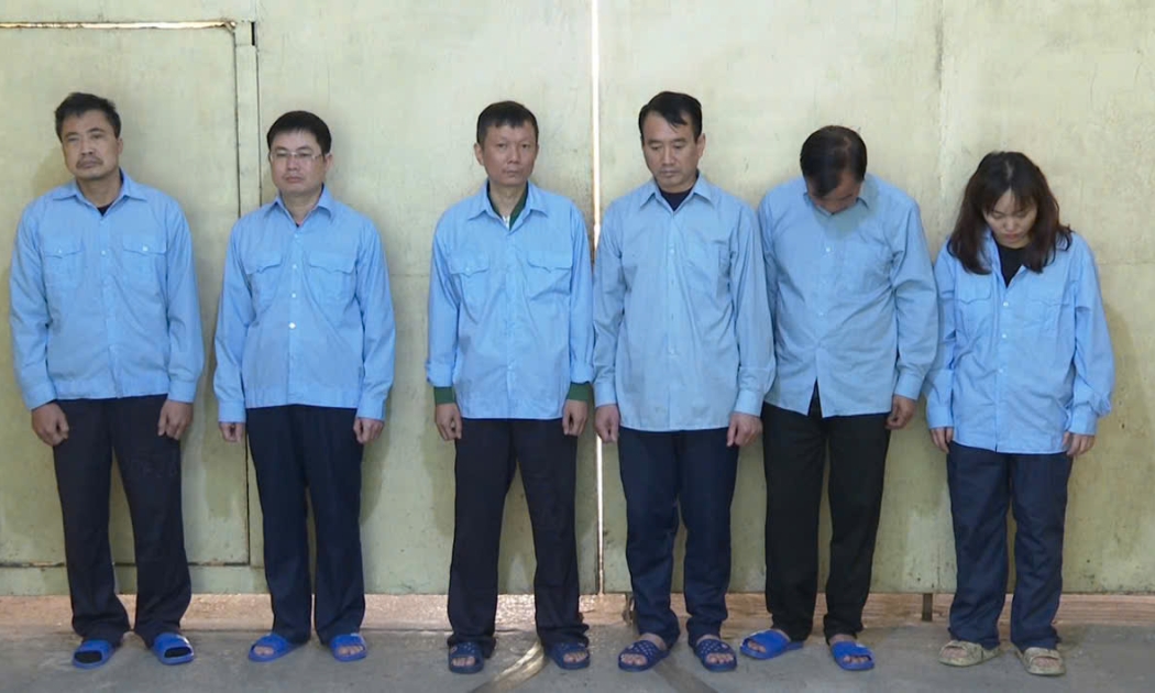 Các đối tượng bị bắt. Ảnh: Cổng thông tin điện tử Công an TP Hà Nội.