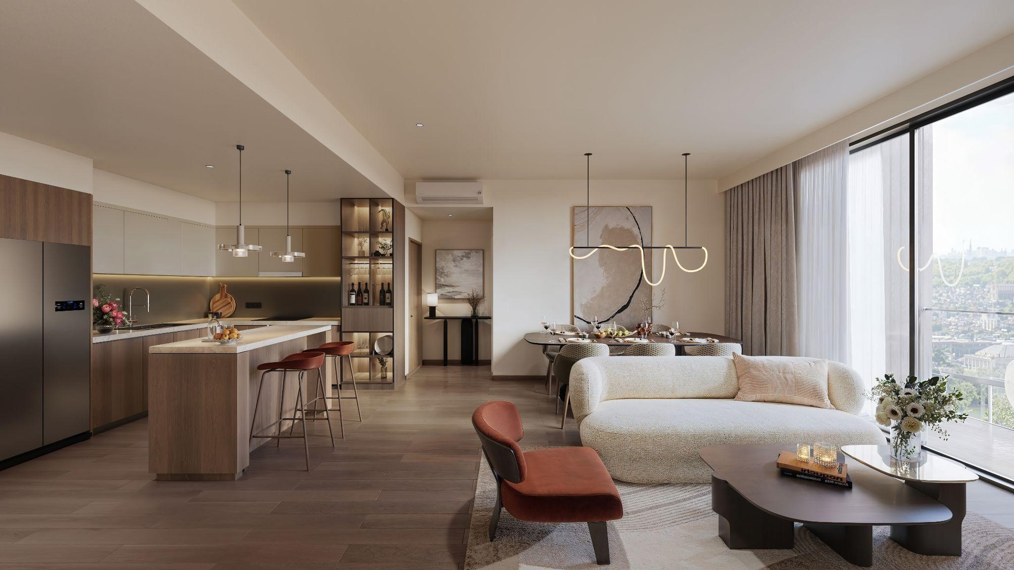 Căn hộ tại Masteri Trinity Square đa dạng diện tích, tối ưu không gian.