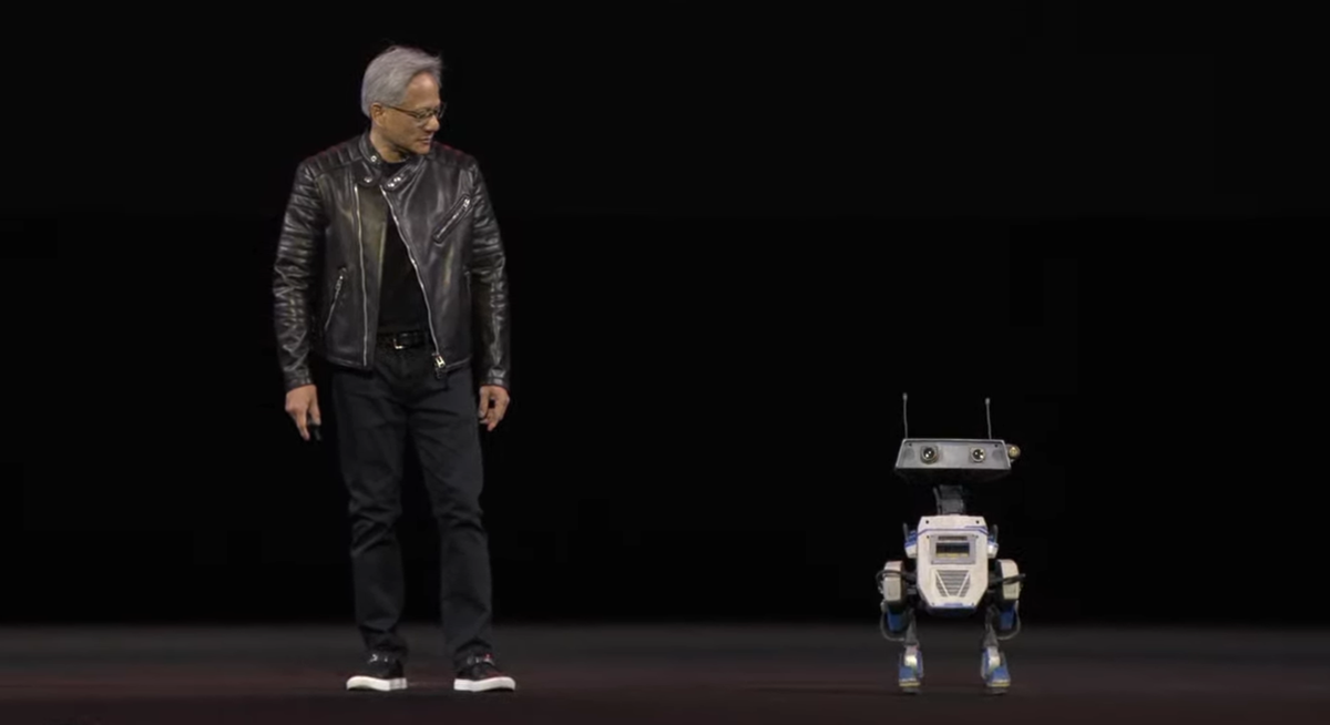 Nguy&ecirc;n mẫu robot khởi chạy bằng phần mềm Newton từ Nvidia.&nbsp;