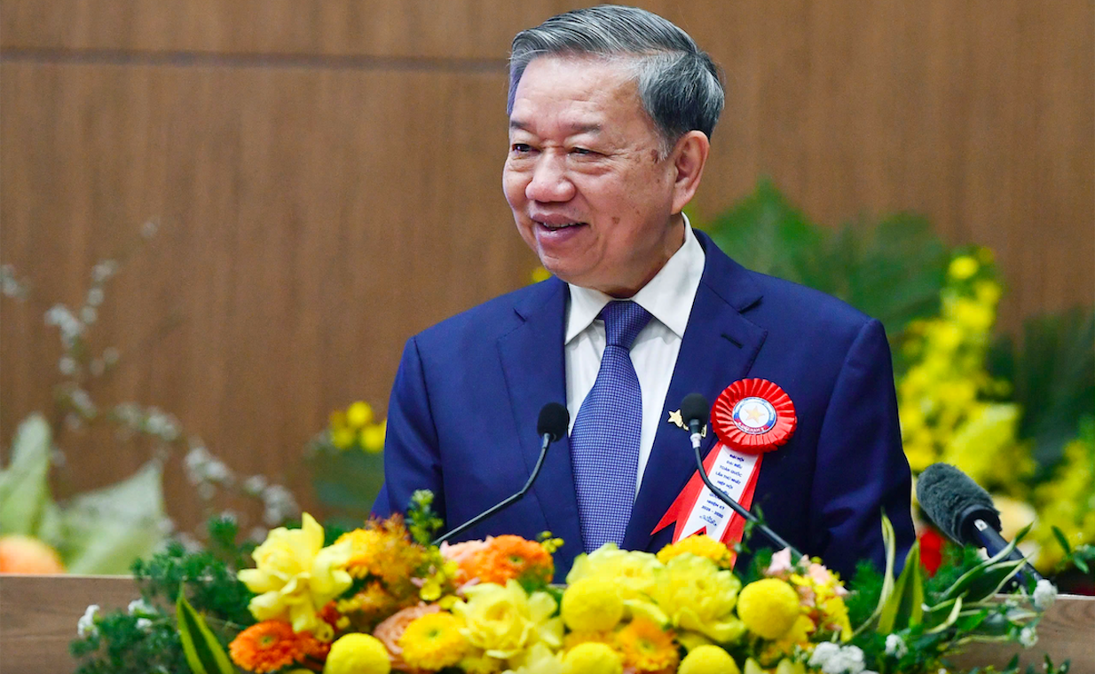 Tổng Bí thư Tô Lâm phát biểu chỉ đạo đại hội.