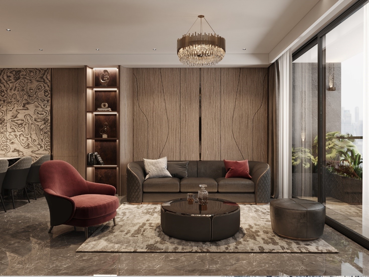 Phối cảnh 3D căn hộ mẫu dự &aacute;n Kepler Tower HH-02.