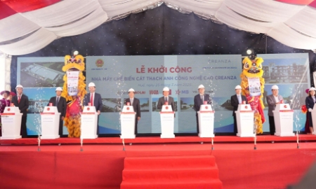 Khởi công dự án Nhà máy chế biến cát thạch anh công nghệ cao Creanza