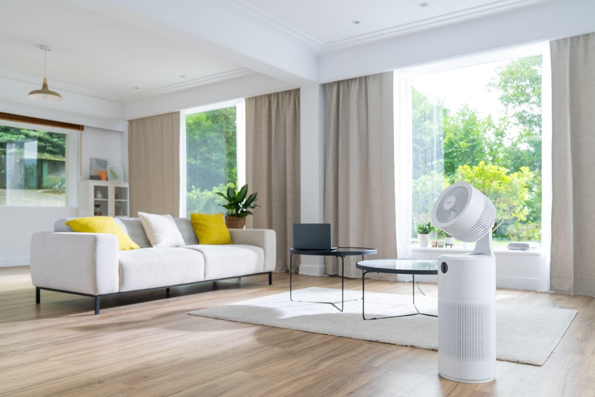 Máy lọc không khí kết hợp quạt đối lưu Acerpure Cool C2-UVC, thiết bị cần thiết cho mọi gia đình.