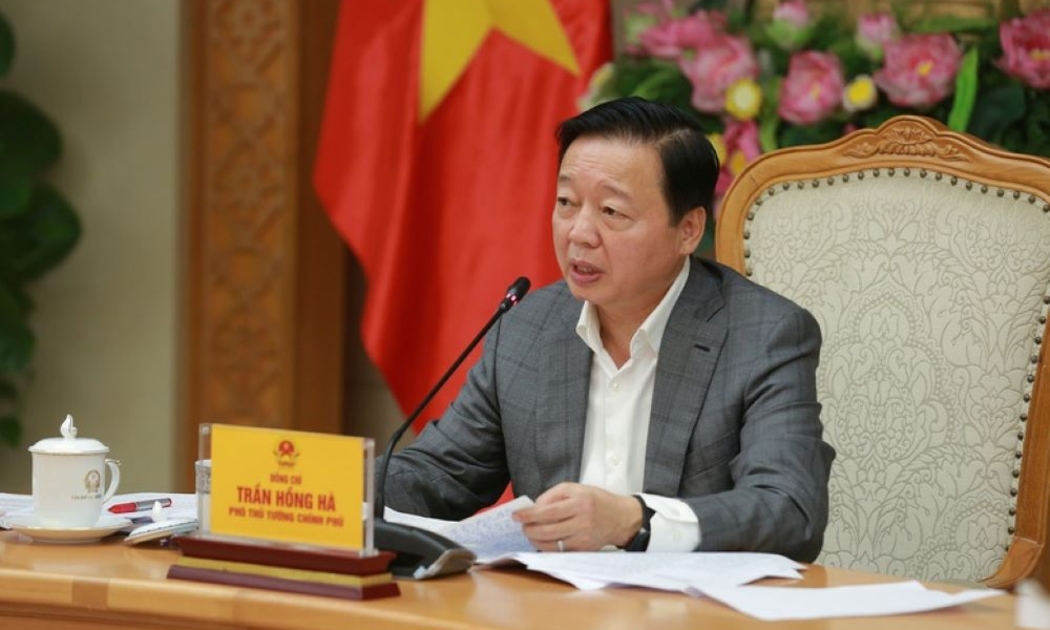 Phó Thủ tướng Trần Hồng Hà chủ trì hội nghị. Ảnh VPG.