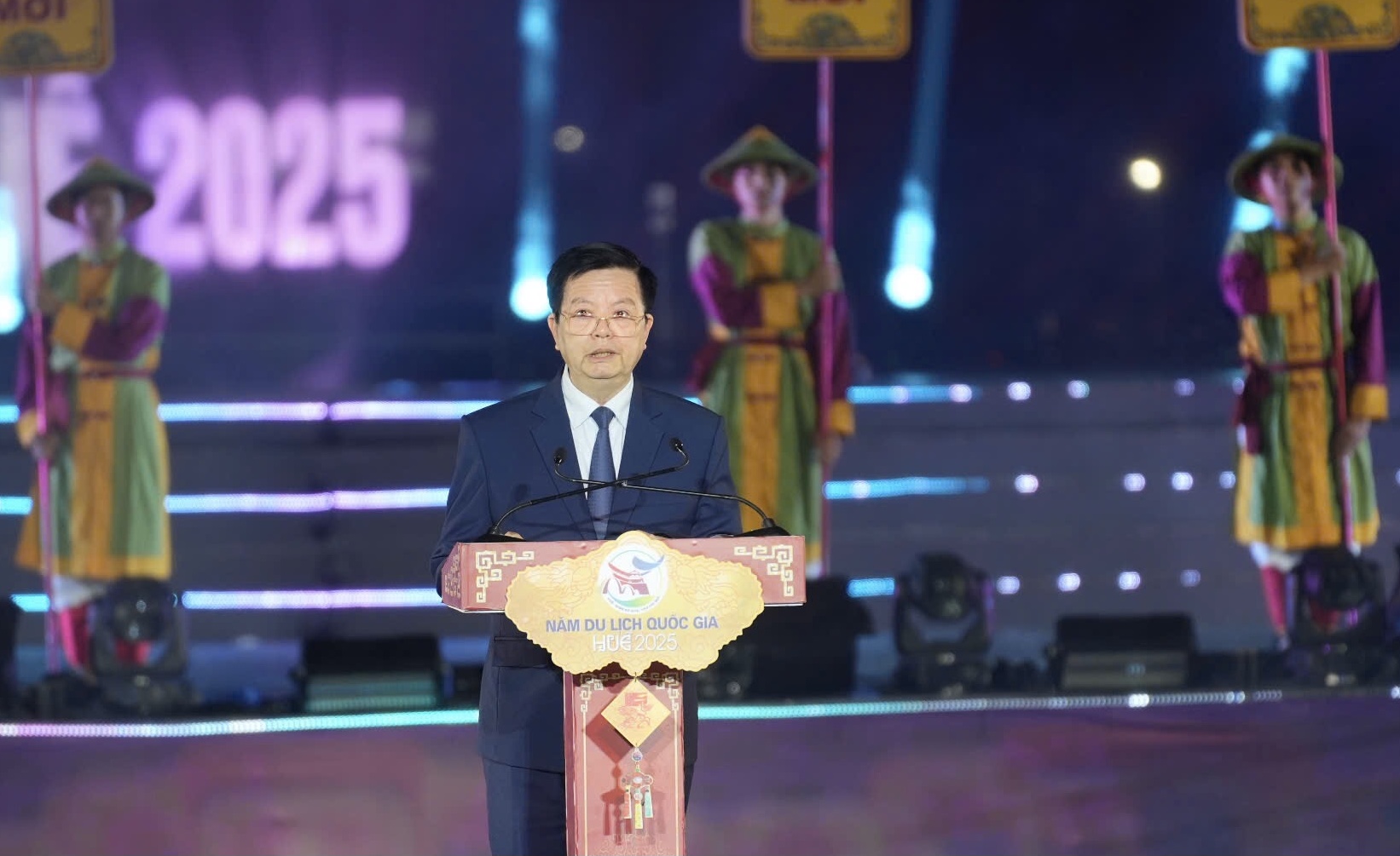 Phó Thủ tướng Chính phủ Mai Văn Chính phát biểu tại Lễ khai mạc Năm du lịch quốc gia - Huế  2025.