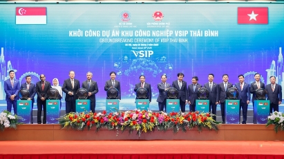 Groundbreaking ceremony held for $221mln VSIP Thai Binh