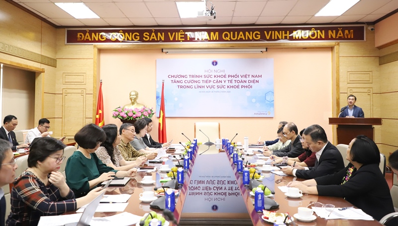 Hội nghị Chương trình Sức khỏe phổi Việt Nam giai đoạn 2025–2027 của Bộ Y tế. Ảnh: MOH.
