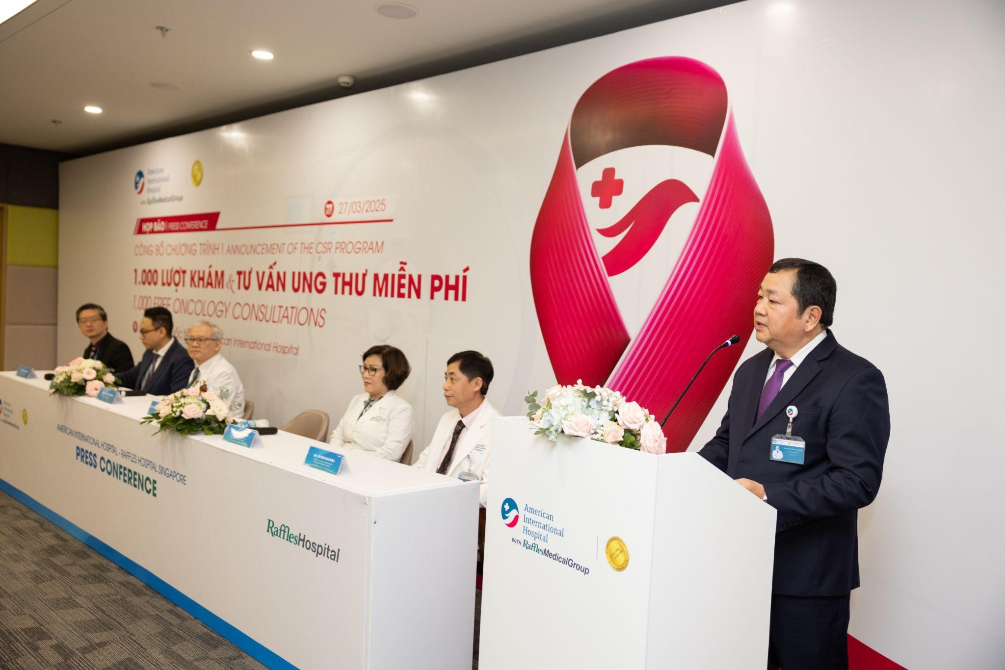 ThS.BS. Nguyễn Hồng Trung, Gi&aacute;m đốc Y khoa, Bệnh viện Quốc tế Mỹ (AIH), chia sẻ về sứ mệnh CSR của chương tr&igrave;nh.