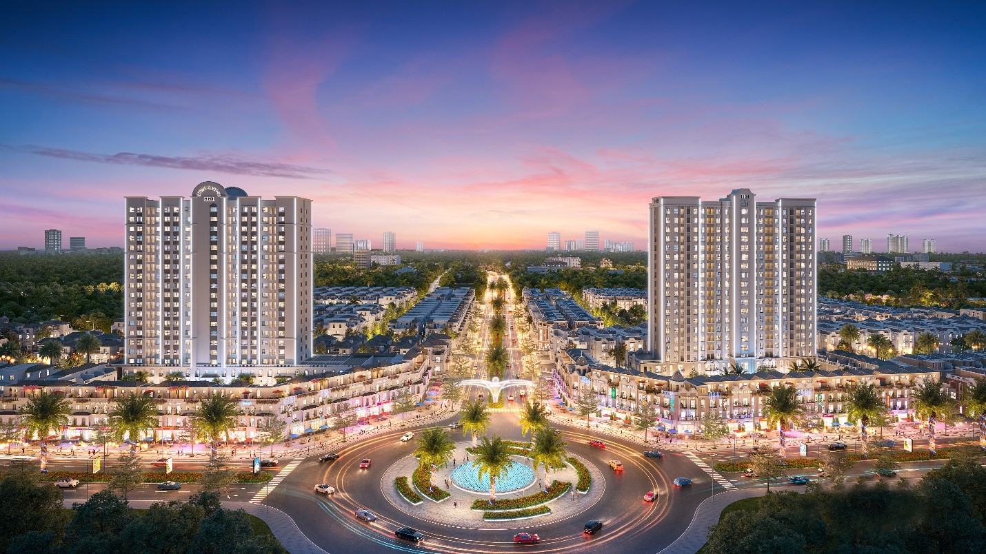 Phối cảnh dự &aacute;n Eurowindow Sport Garden - khu đ&ocirc; thị hiện đại, lớn nhất trung t&acirc;m th&agrave;nh phố Vinh.