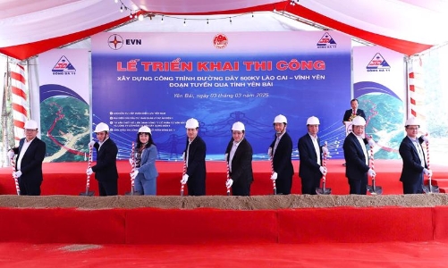 Dự án đường dây 500kV Lào Cai – Vĩnh Yên nguy cơ chậm tiến độ nếu không bàn giao hành lang tuyến trước 30/4 