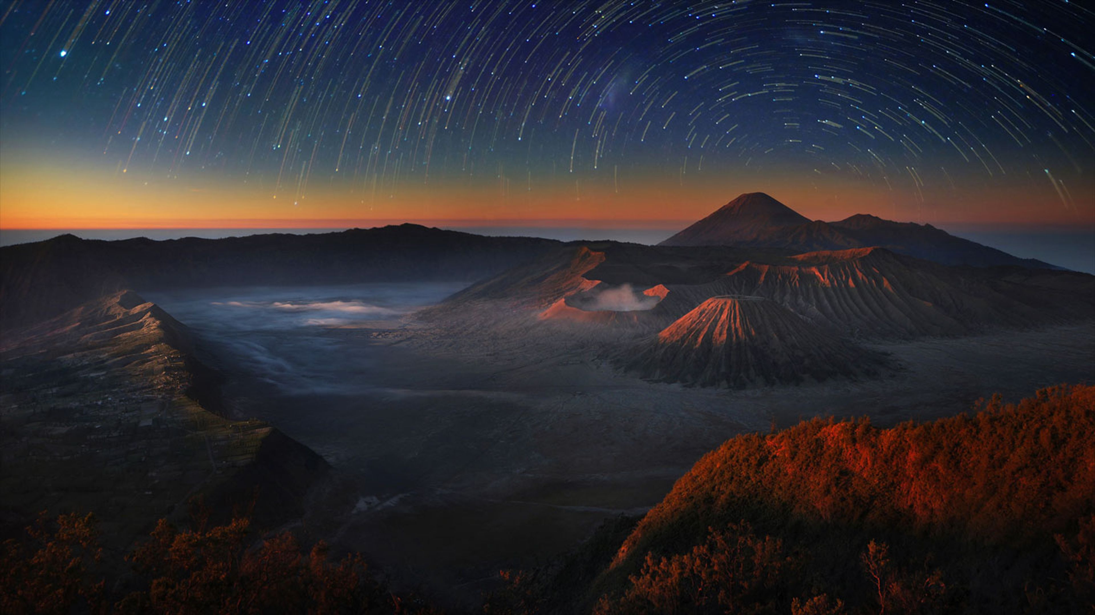 Công viên quốc gia Bromo-Tengger-Semeru, Indonesia.