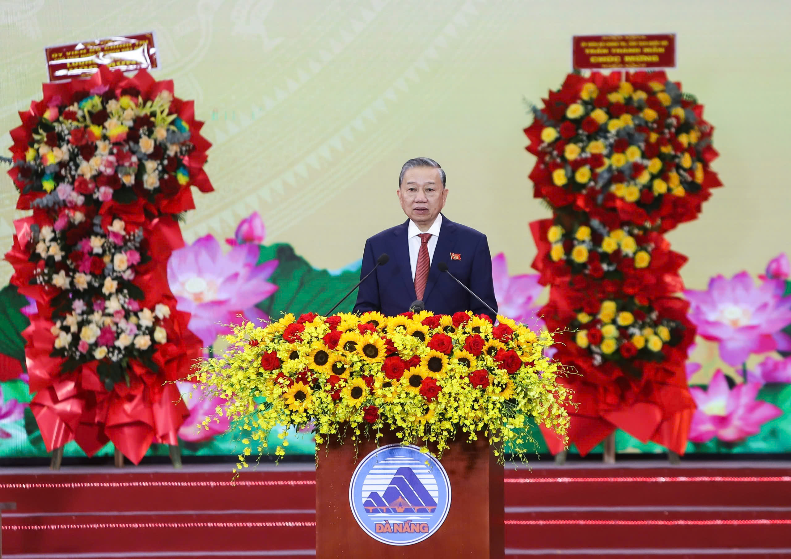 Tổng Bí thư Tô Lâm phát biểu tại Lễ kỷ niệm.