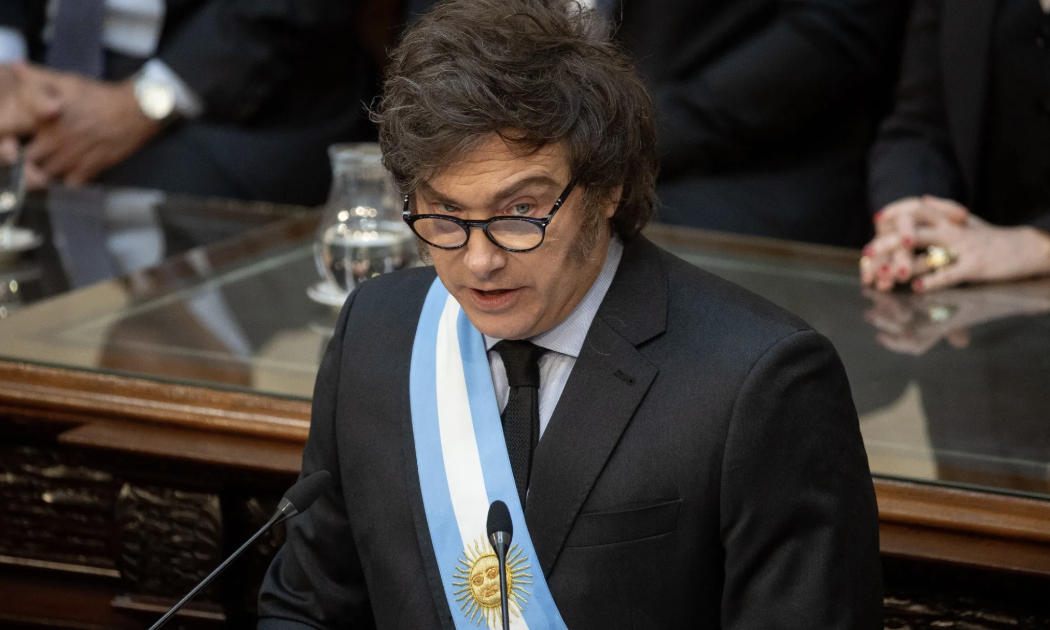 Tổng thống Argentina Javier Milei - ẢNh: Bloomberg.