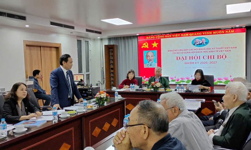 Đại hội Chi bộ cơ quan Hội Khoa học Kinh tế Việt Nam nhiệm kỳ 2025-2027 diễn ra vào ngày 29/3/2025.