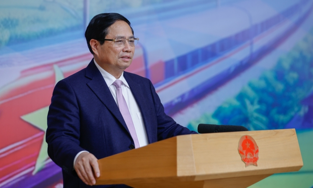 Thủ tướng Phạm Minh Chính phát biểu tại phiên họp. Ảnh: VGP