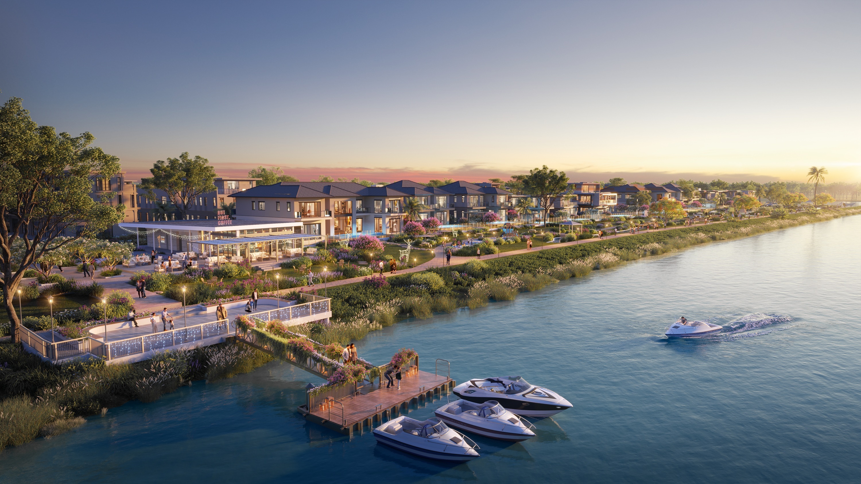 Địa th&ecirc;́ b&ecirc;n s&ocirc;ng hi&ecirc;́m có của khu compound The Aqua.