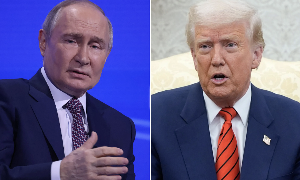 Tổng thống Nga Vladimir Putin (trái) và Tổng thống Mỹ Donald Trump - Ảnh: Bloomberg.