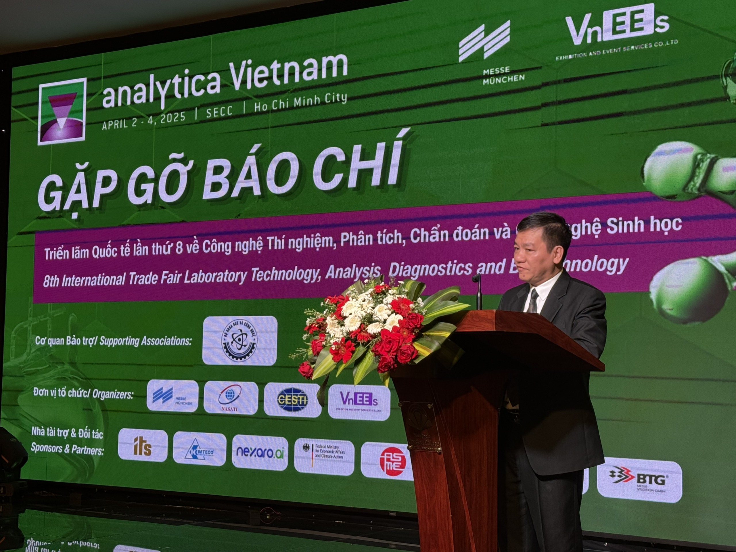 Ông Vũ Anh Tuấn, Phó Cục trưởng Cục Thông tin, Thống kê, thông tin tại buổi gặp gỡ báo chí, sáng 31/3 tại TP.HCM.