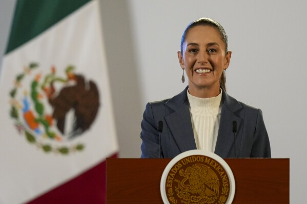 Tổng thống Mexico Claudia Sheinbaum - Ảnh: AP