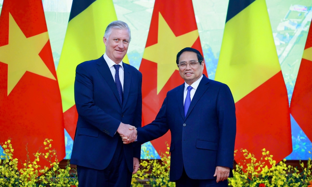 Thủ tướng Chính phủ Phạm Minh Chính hội kiến Nhà Vua Bỉ Philippe - Ảnh: VGP