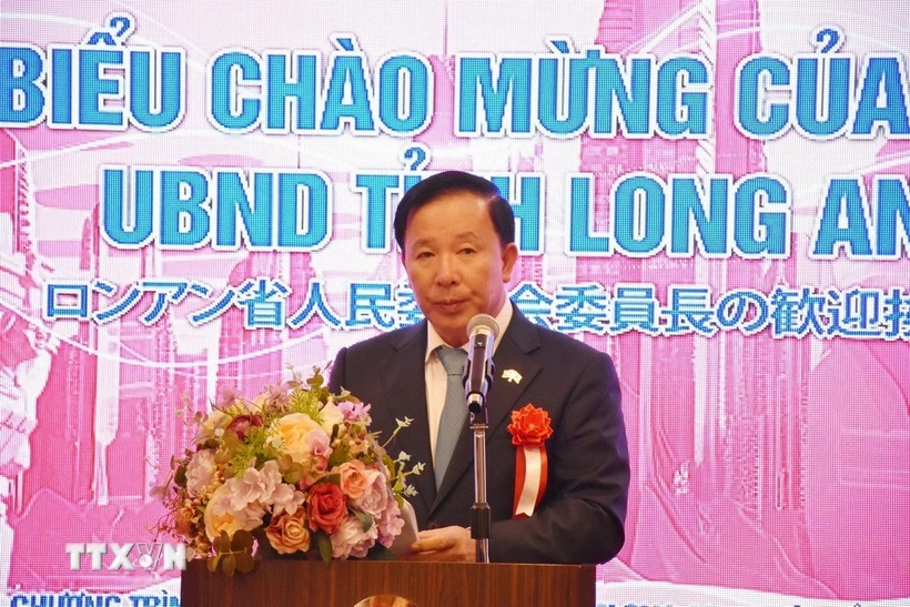 Chairman of the Long An People's Committee Nguyen Van Ut addresses the Long An–Japan Investment and Trade Promotion Program 2025. (Photo: VNA)