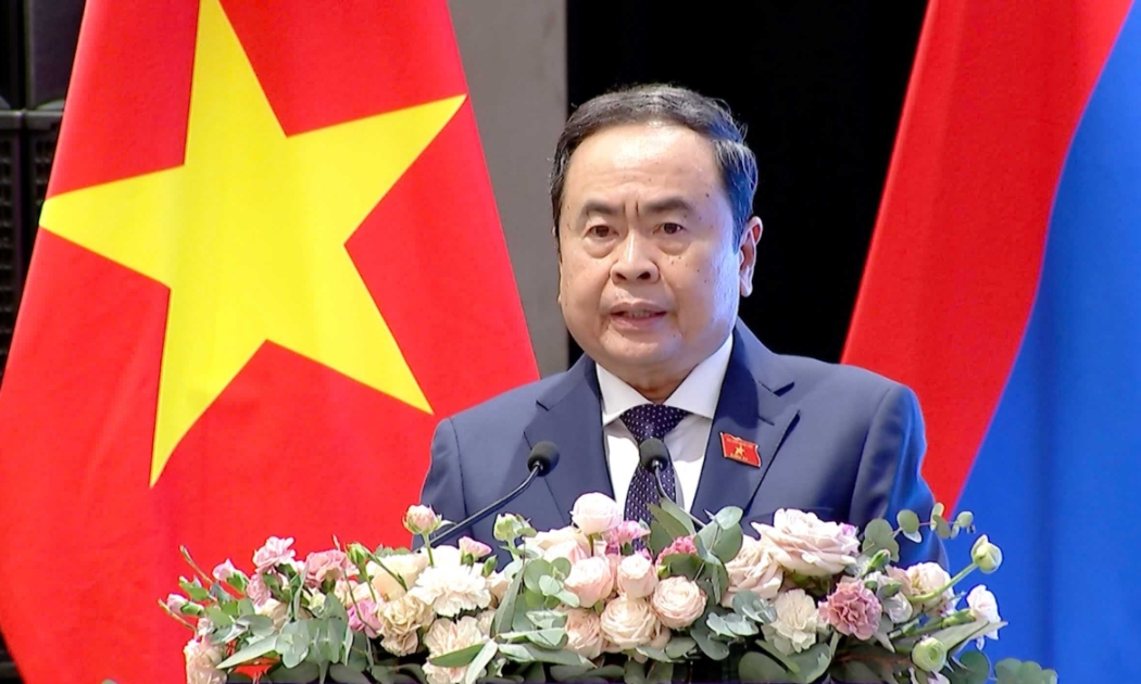 Chủ tịch Quốc hội Trần Thanh Mẫn phát biểu tại tọa đàm - Ảnh: Quochoi.vn