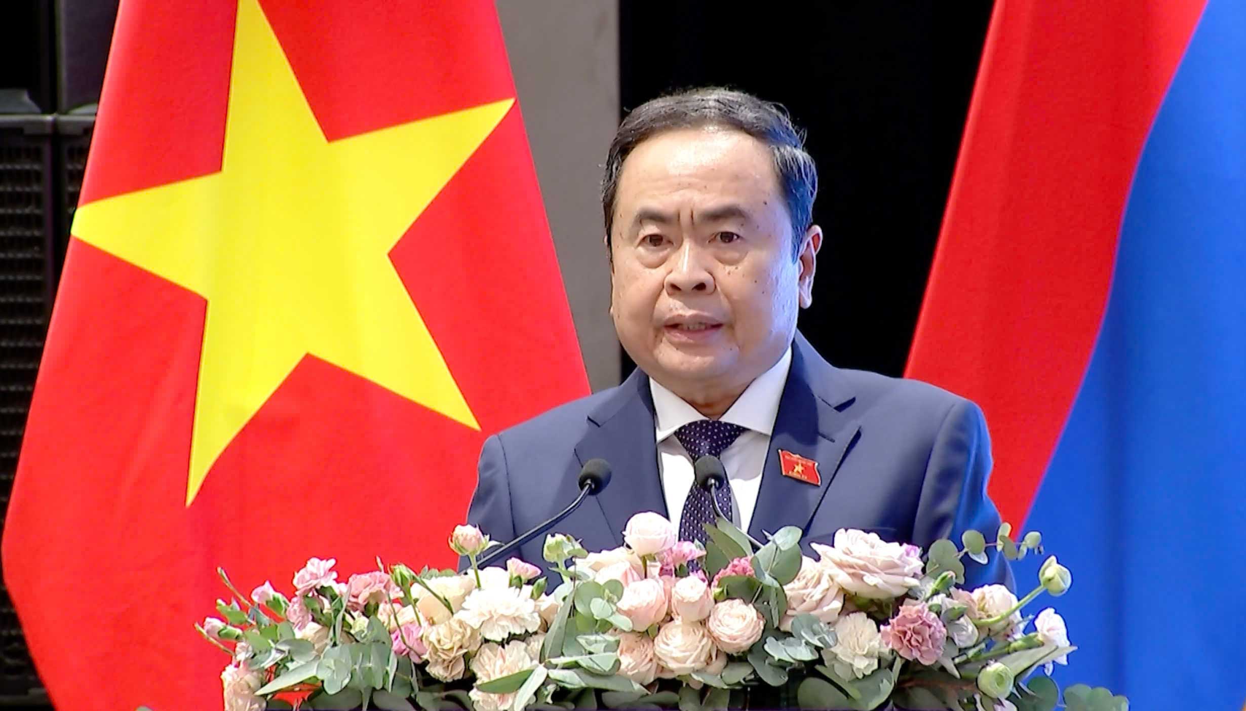 Chủ tịch Quốc hội Trần Thanh Mẫn phát biểu tại tọa đàm - Ảnh: Quochoi.vn