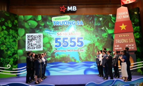 Một ngân hàng và Quân chủng Hải quân phối hợp trồng 1 triệu cây xanh ở huyện đảo Trường Sa