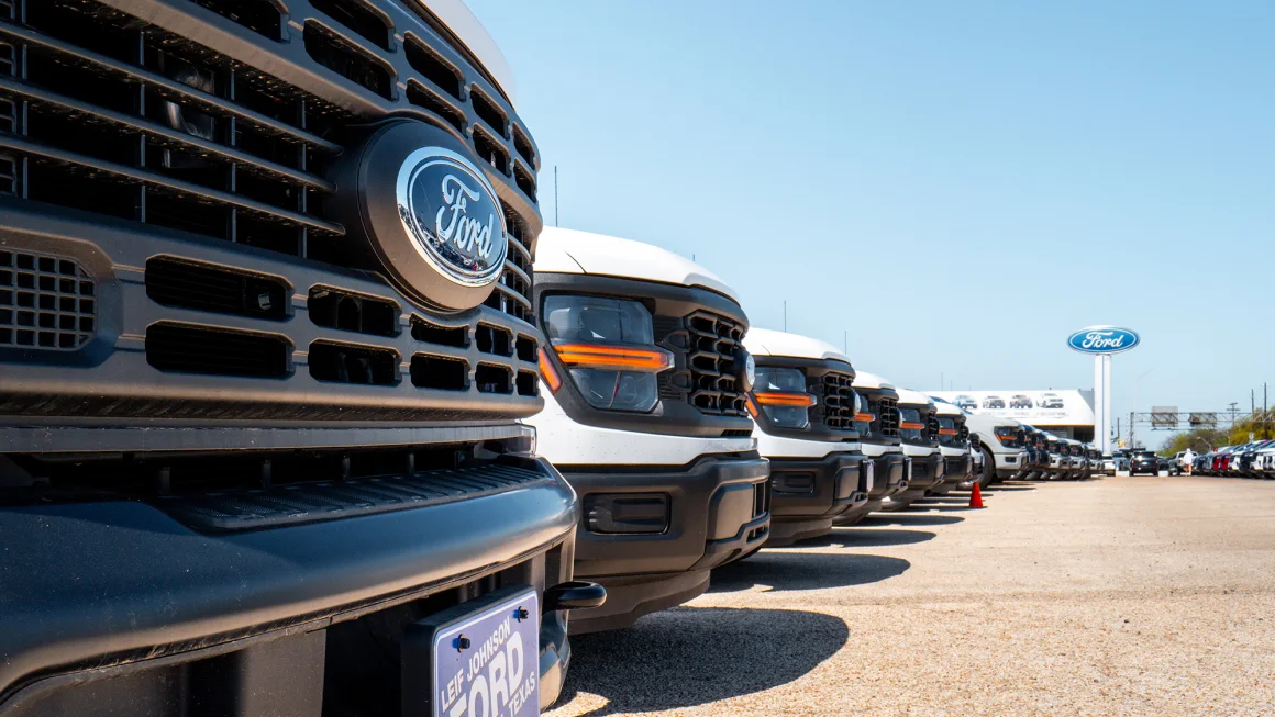 Xe bán tải Ford-150 được trưng bày tại một đại lý ở Austin, Texas - Ảnh: Getty Images