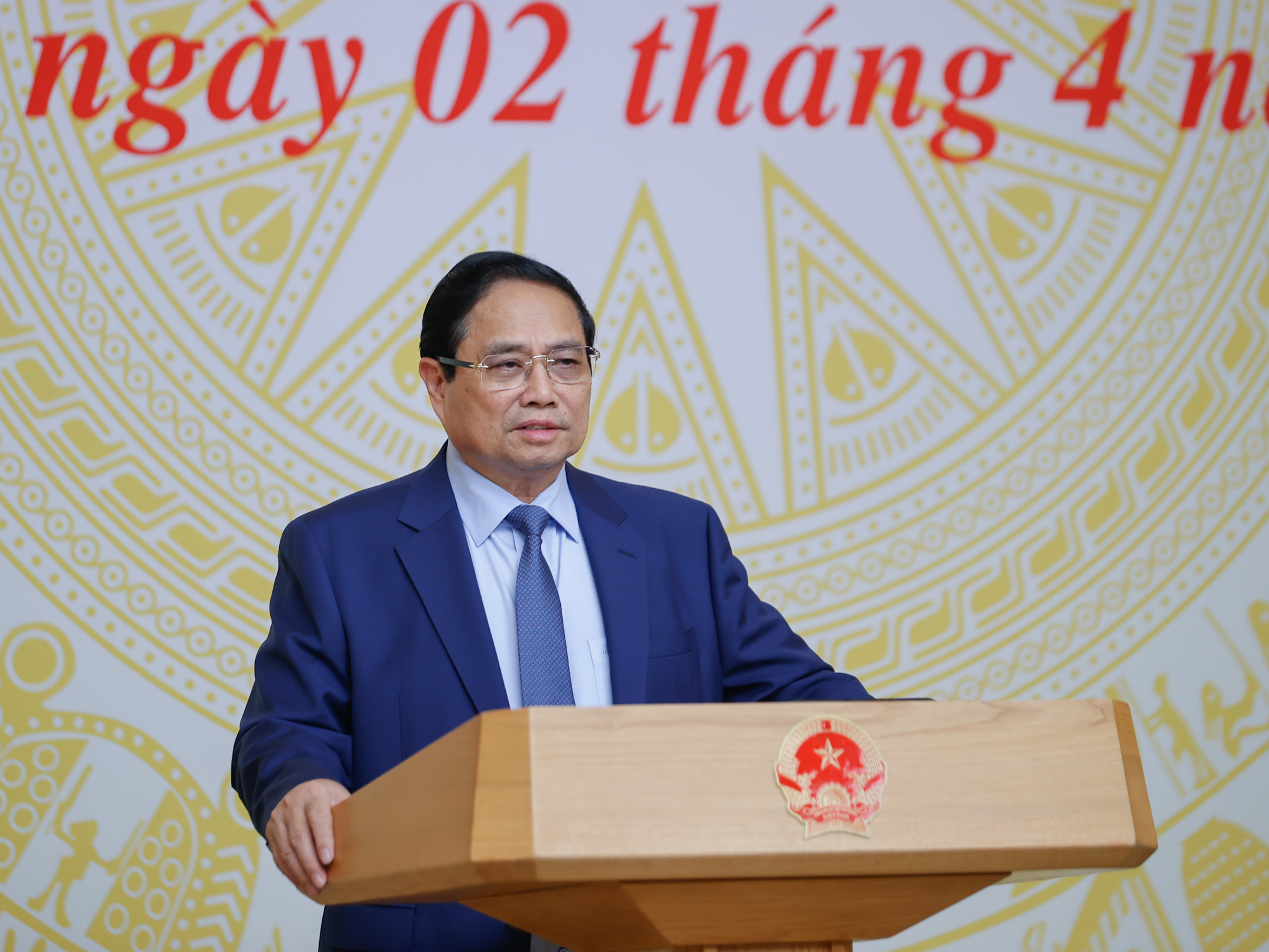 Thủ tướng phát biểu tại phiên họp - Ảnh: VGP