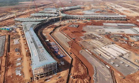 Sân bay Long Thành dự kiến hoàn thành cơ bản trong năm 2025. Ảnh: VGP.