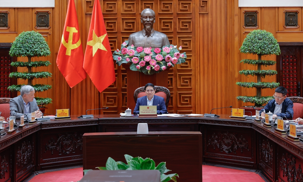 Thủ tướng Chính phủ Phạm Minh Chính chủ trì phiên họp - Ảnh: VGP