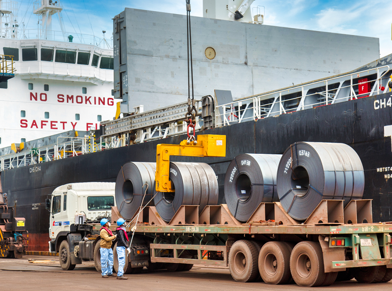Thép Việt Nam sẽ không bị đánh thuế 46% khi xuất khẩu vào Hoa Kỳ. Ảnh minh họa.