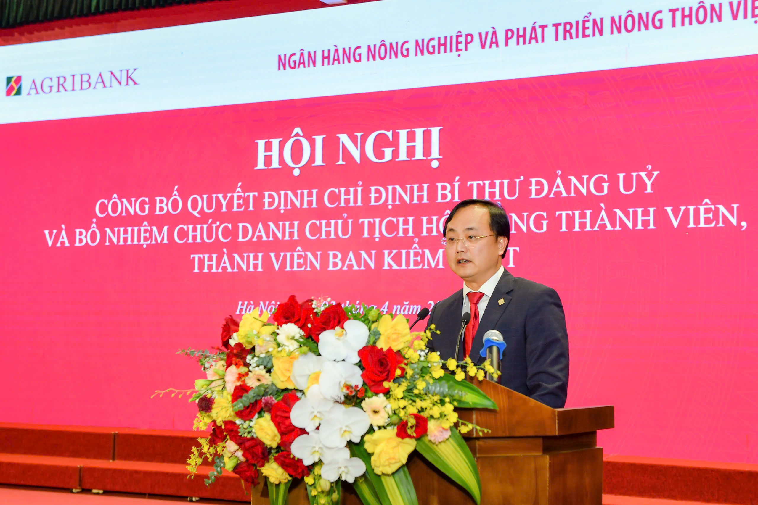 Ông Tô Huy Vũ phát biểu nhận nhiệm vụ ngày 3/4/2025.