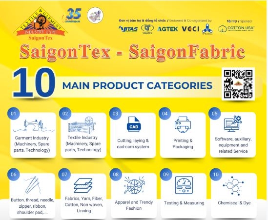 Major textile expo SaigonTex returns to HCMC in April