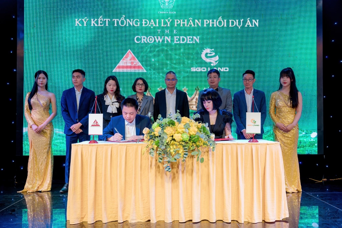 Chủ đầu tư dự &aacute;n Th&agrave;nh Đạt Bắc Giang k&yacute; kết c&ugrave;ng Tổng đại l&yacute; SGO Land, đưa The Crown Eden trở th&agrave;nh biểu tượng sống tinh tế mới tại trung t&acirc;m th&agrave;nh phố Bắc Giang.
