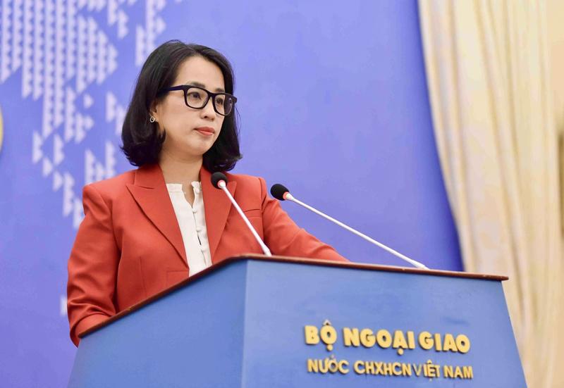 Spokesperson for the Ministry of Foreign Affairs Pham Thu Hang. (Photo: the Ministry of Foreign Affairs)