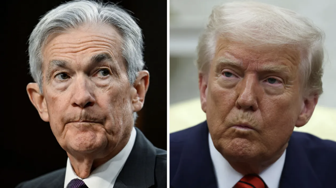 Chủ tịch Fed Jerome Powell (trái) và Tổng thống Mỹ Donald Trump - Ảnh: Reuters.